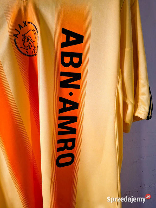Koszulka klubowa vintage Ajax Amsterdam żółta z Rozmiar L Zielona Góra