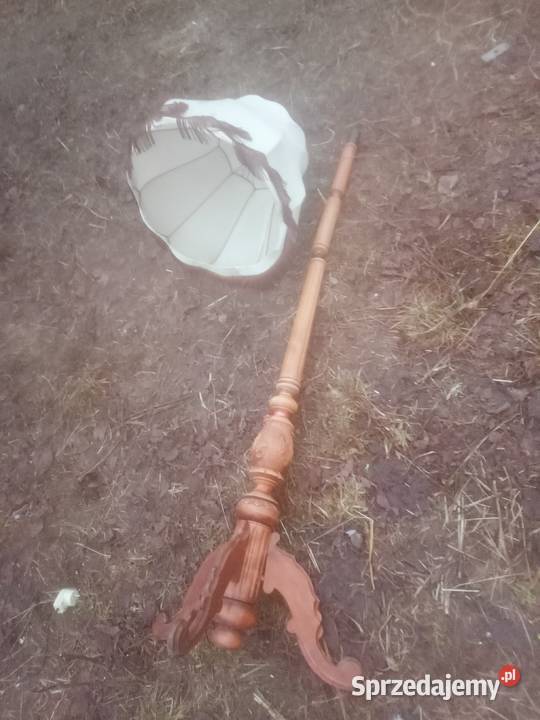 Lampa stojąca nocna drewniana stylowa kultowa Czernikowo