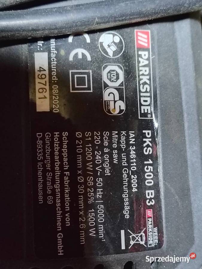 Ukośnica Parkside Nówka podkarpackie