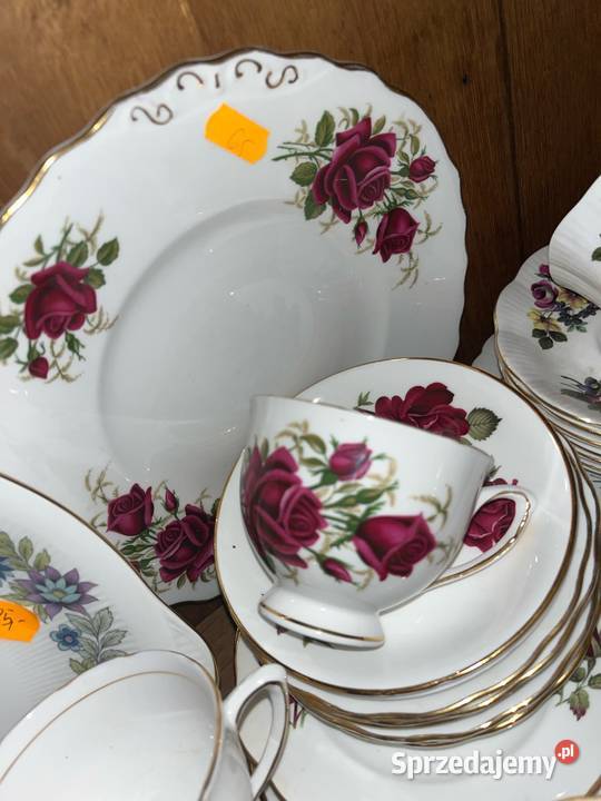 Filiżanka z talerzykiem Colclough Made in Gdańsk