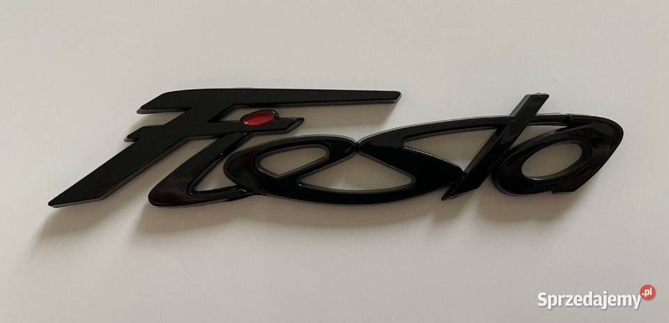 NOWY czarny emblemat logo Fiesta klejany znaczek
