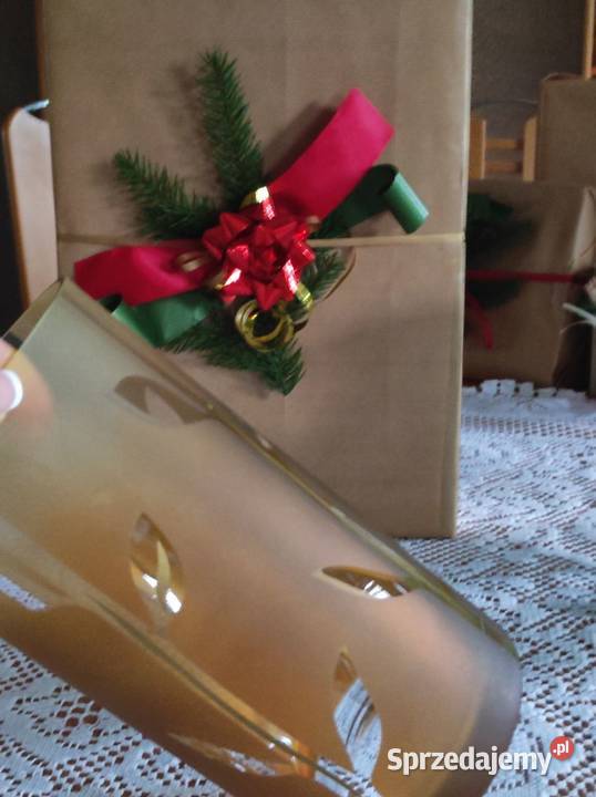 Stary kolekcjonerski wazon flakon szkło świętokrzyskie Kielce