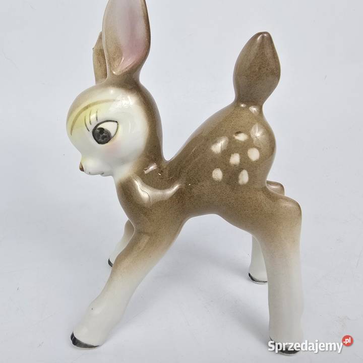 Jelonek Bambi porcelana Wagner Apel Turyngia Porcelana i szkło Bronisze