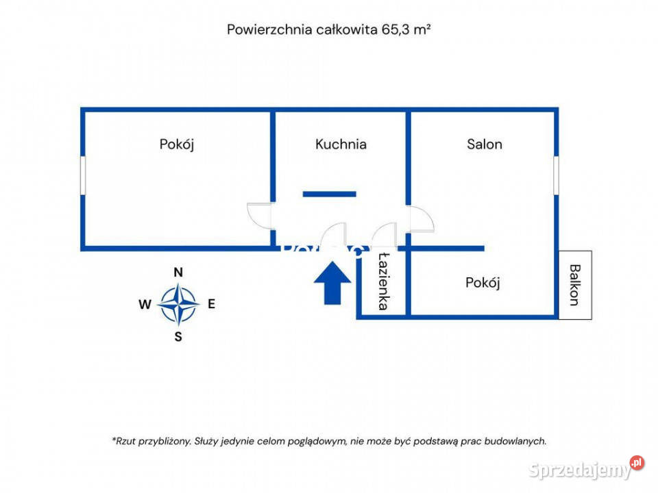 Mieszkanie w centrum Włodawy 653 m balkon Włodawa