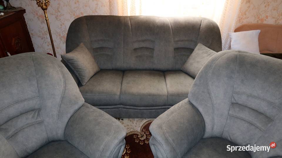 Piękny komplet wypoczynkowy Bologna sofa 3 os i dolnośląskie Ziębice