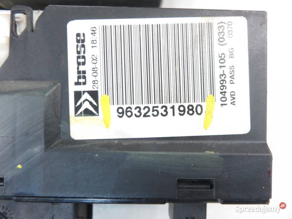 PODNOŚNIK SZYBY PRAWY PRZEDNI CITROEN C5 małopolskie