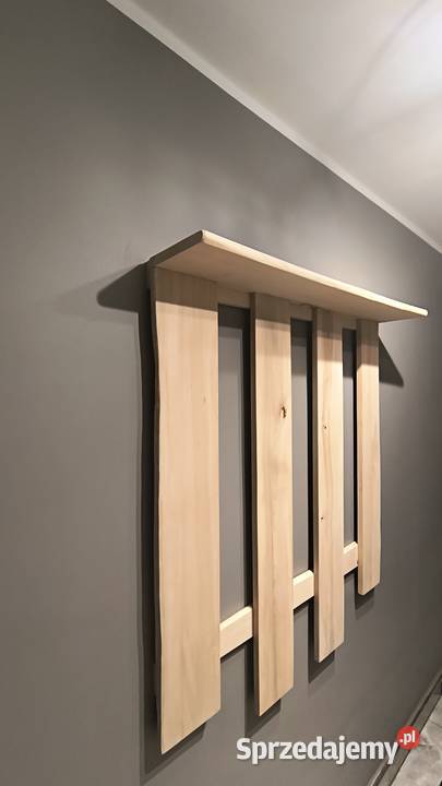 wieszak ścienny lite drewno Poznań