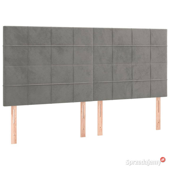 Zagłówek do łóżka z LED jasnoszary 180x5x118128 Warszawa