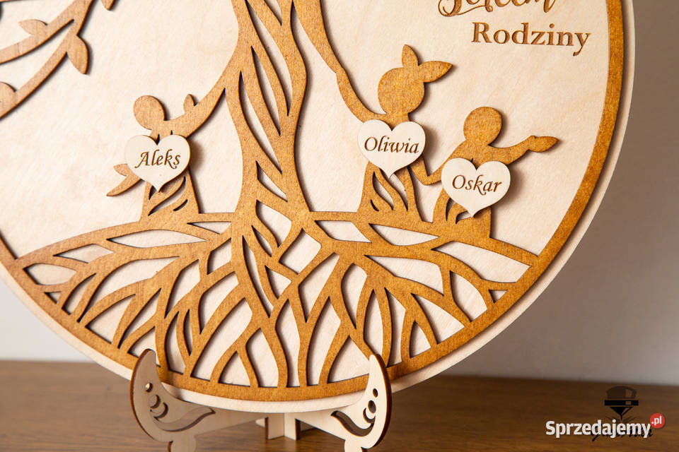 Drzewo Życia NA DZIEŃ MATKI MAMY Serca Grawer Kłomnice