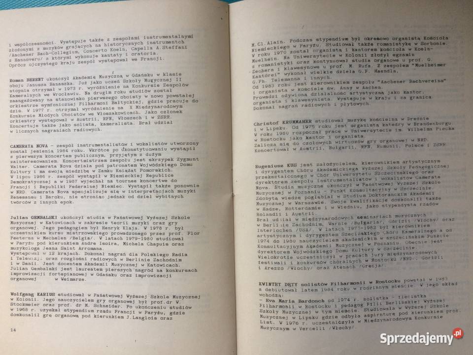 3407 Dni Muzyki Bachowskiej 1988 Szczecin