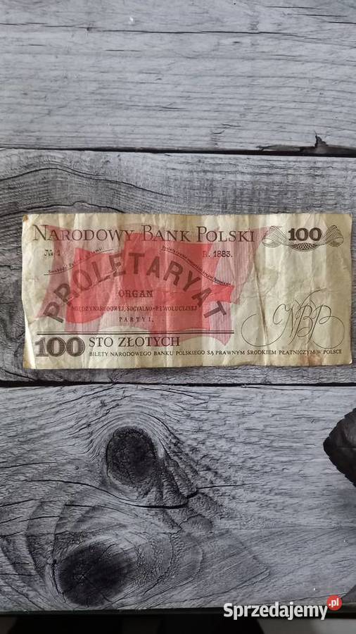 Banknot 100 Ludwik Waryński Gorzów Wielkopolski