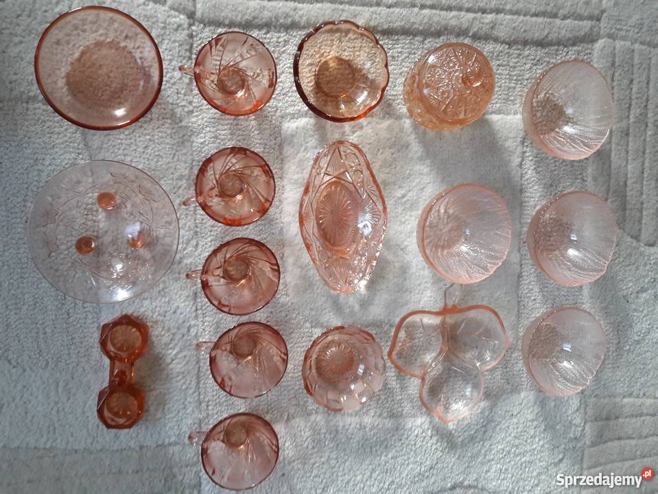 Różowe szkło kuchenne lata 60te odcienie różowego Ceramika i szkło Warszawa