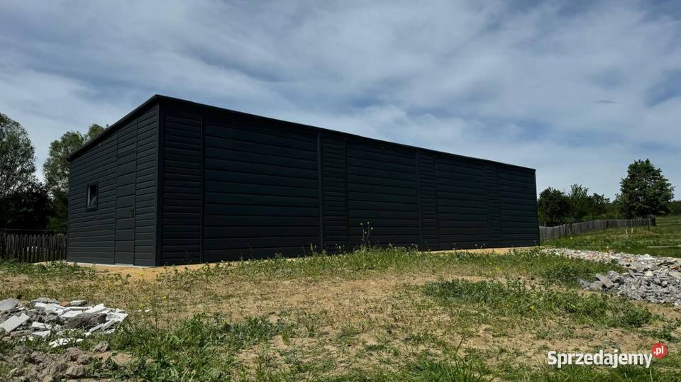 Garaż blaszany Antracyt MAT 15x55m h 273 światła