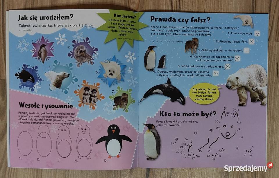 Dzieci zwierząt Zestaw książek z naklejkami i Warszawa sprzedam