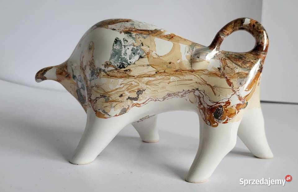 Znak zodiaku BYK Figurka Byczek ceramiczny Sierakowice