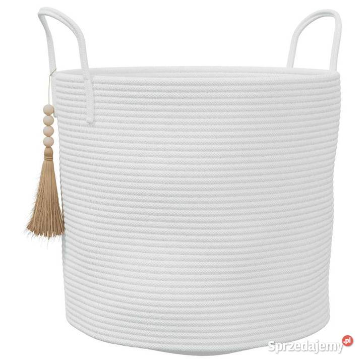 vidaXL Kosz do przechowywania biały 40x35 mazowieckie Warszawa