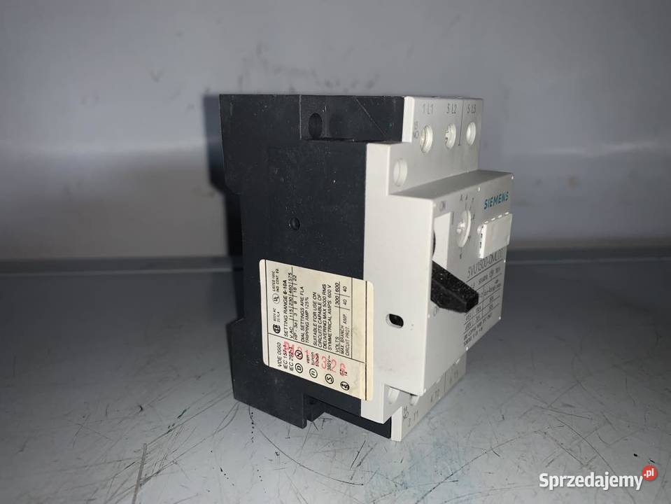 Wyłącznik silnikowy Siemens 3VU13000ML00 610A Warszawa