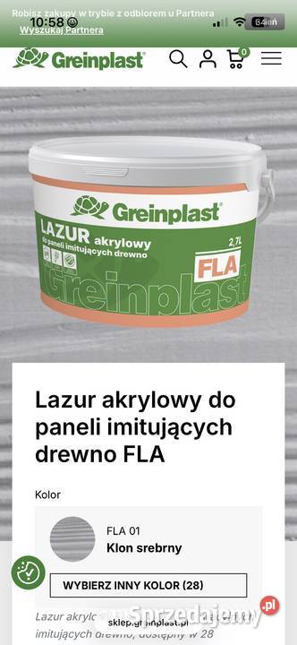 Greinplast lazur baza FLASatyna 00 27 L Koszalin