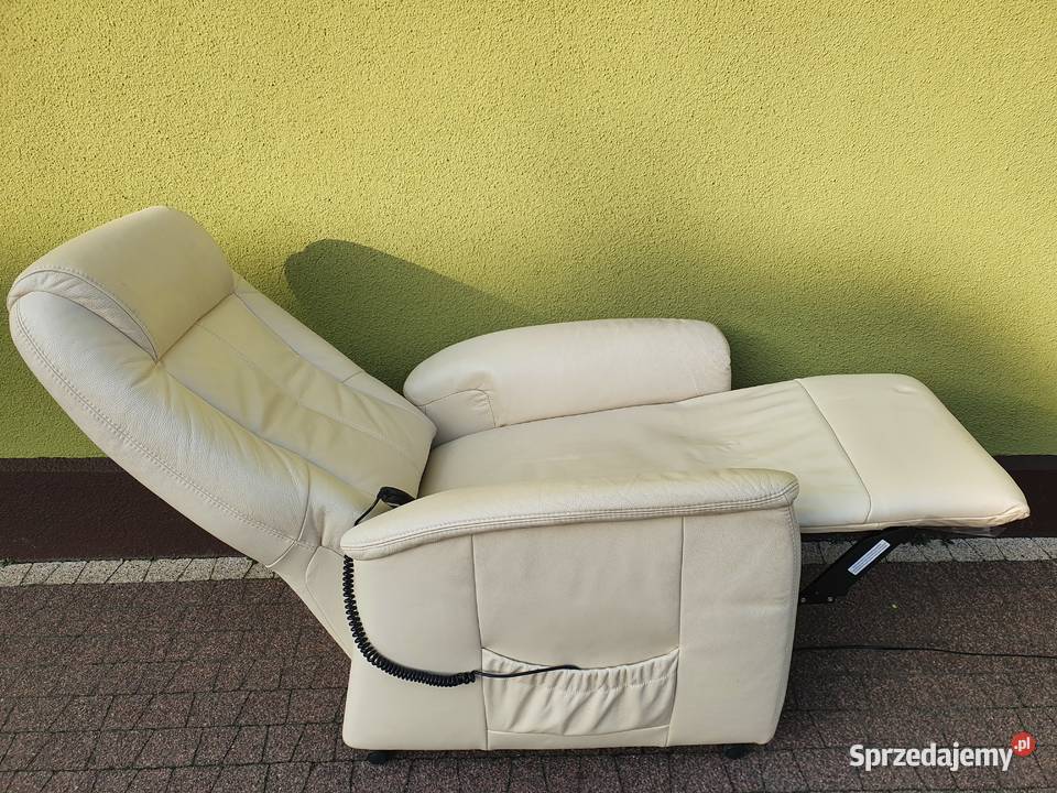 Fotel Elektryczny Rozkładany Funkcja Pionizacji sprzedam