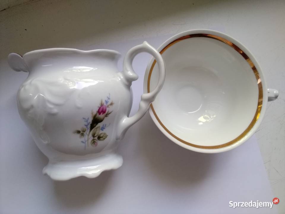 Filiżanki porcelanowe z mlecznikiem Łódź