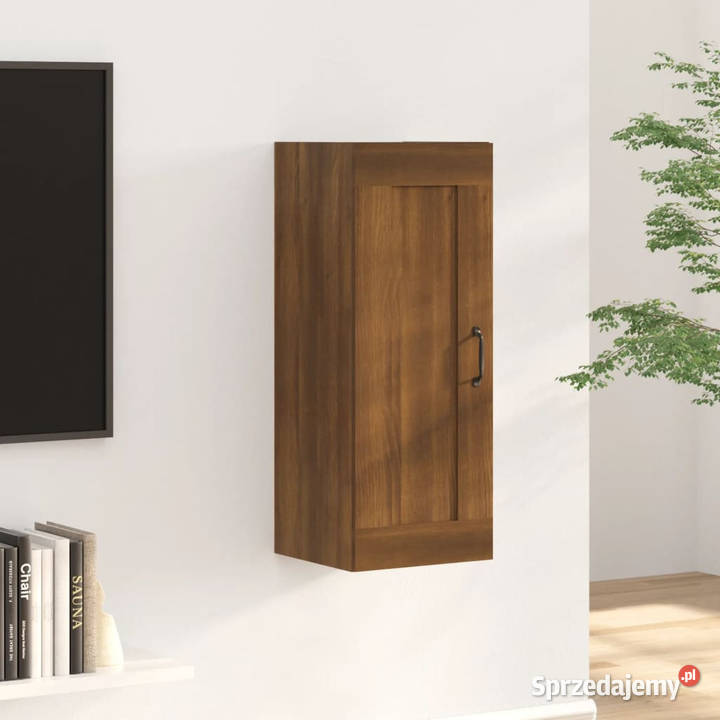 Szafka wisząca brązowy dąb 35x34x90 WM817455 Pozostałe mazowieckie sprzedam