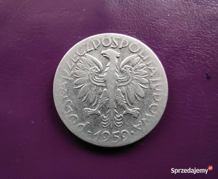 Moneta PRLu 5 ZŁOTYCH 1959 RYBAK Rzadkość Pruszków sprzedam