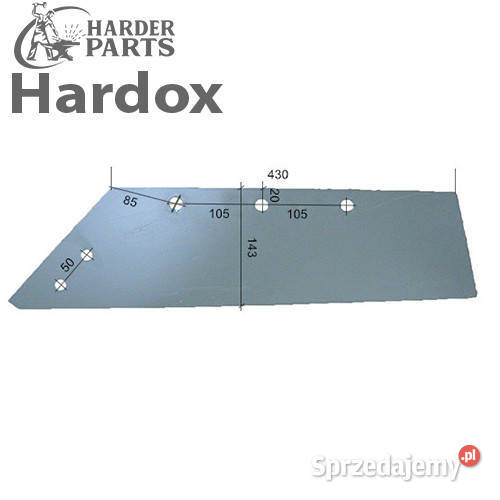 Lemiesz 300ha HARDOX 3334057L M24WL części do Suwałki