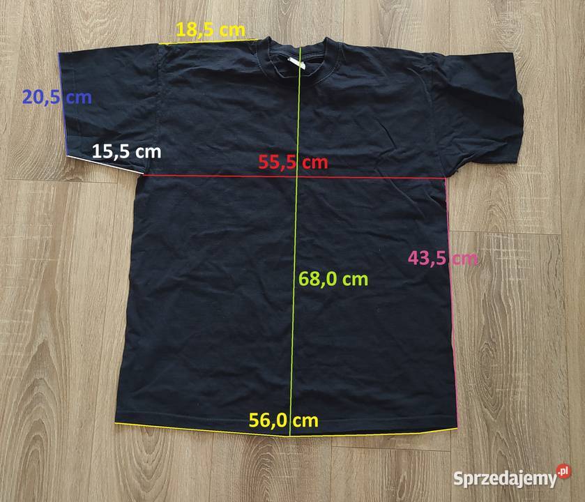 Tshirt damski Fruit of the Loom czarny