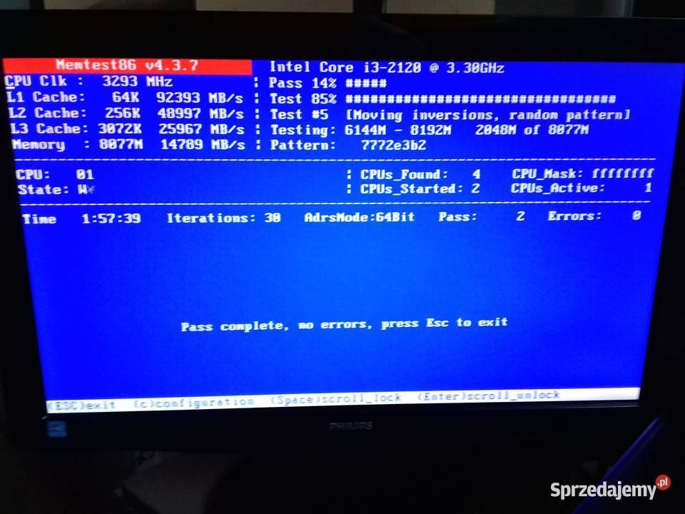 Kingston DDR3 2x4GB PC3L 12800U 1600Mhz CL11 kujawsko-pomorskie Bydgoszcz