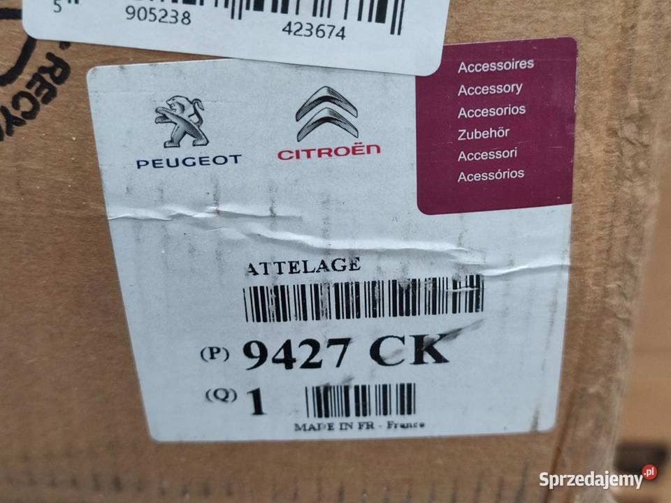 HAK HOLOWNICZY CITROEN C3 II DS3 20092016 9427CK lubelskie