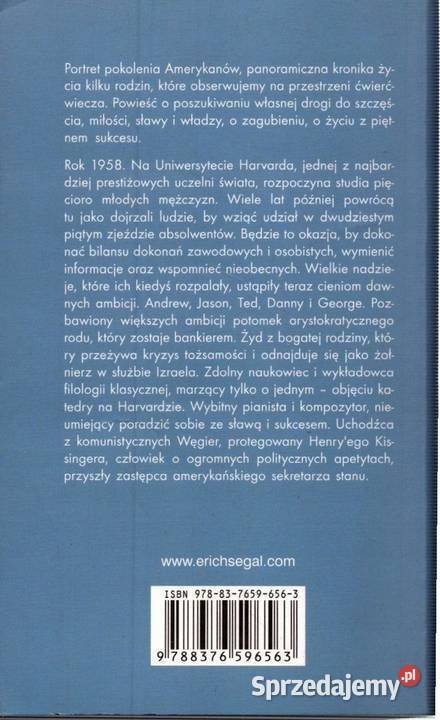 Absolwenci Erich Segal Proza i poezja Kętrzyn sprzedam