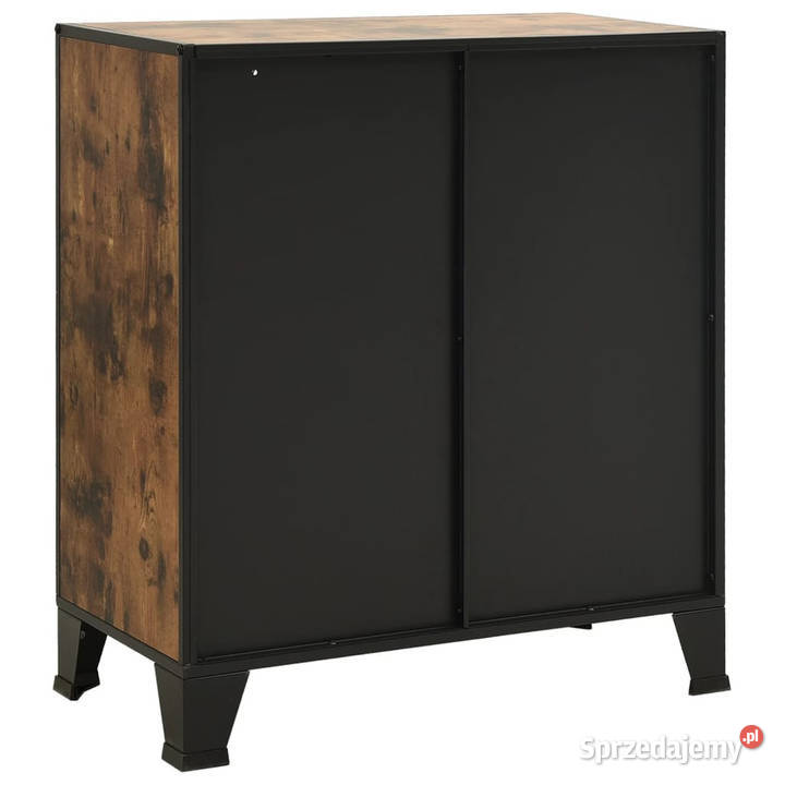 Szafki 2 rustykalny brąz 72x36x82 metal i MDF Warszawa