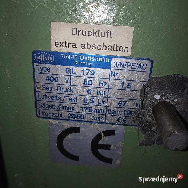 Piła do listewek przyszybowych HAFFNER GL 179 zachodniopomorskie Szczecin