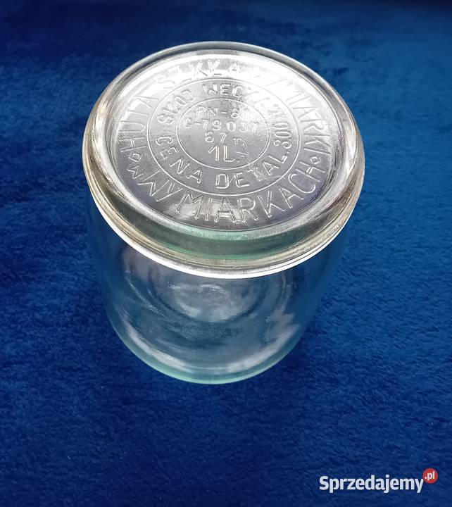 Słoik Wecka pojemność 1 L Huta Szkła Wymiarki w Koźminek