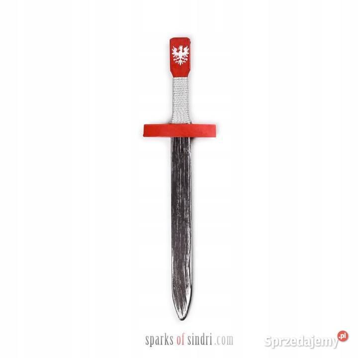 Czerwony Krótki Miecz Drewno 45 Średniowieczny Szczecin sprzedam
