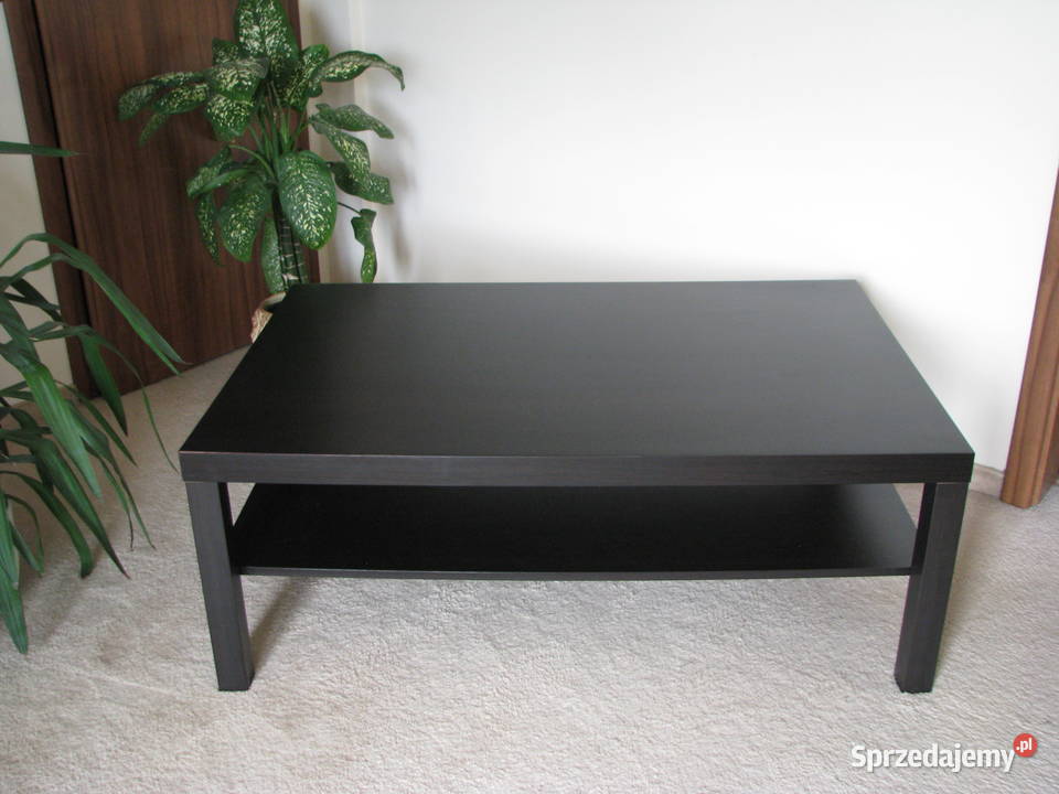 Stolik kawowy Ikea Lack ława czarny brąz 118 x Brzegi