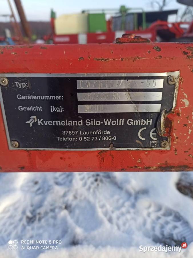 Wały posiewne kverneland 63 m Rokitnik