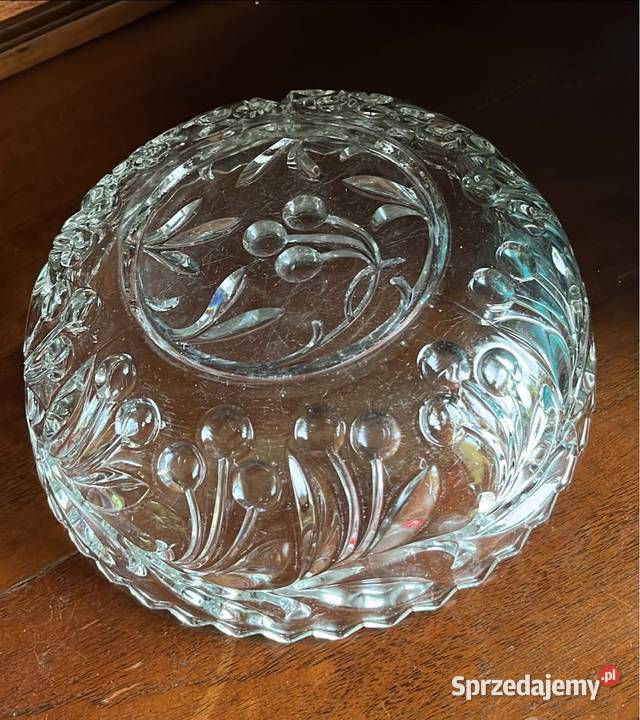 Salaterka miska owocarka Szkło prasowane Dekor Gdańsk