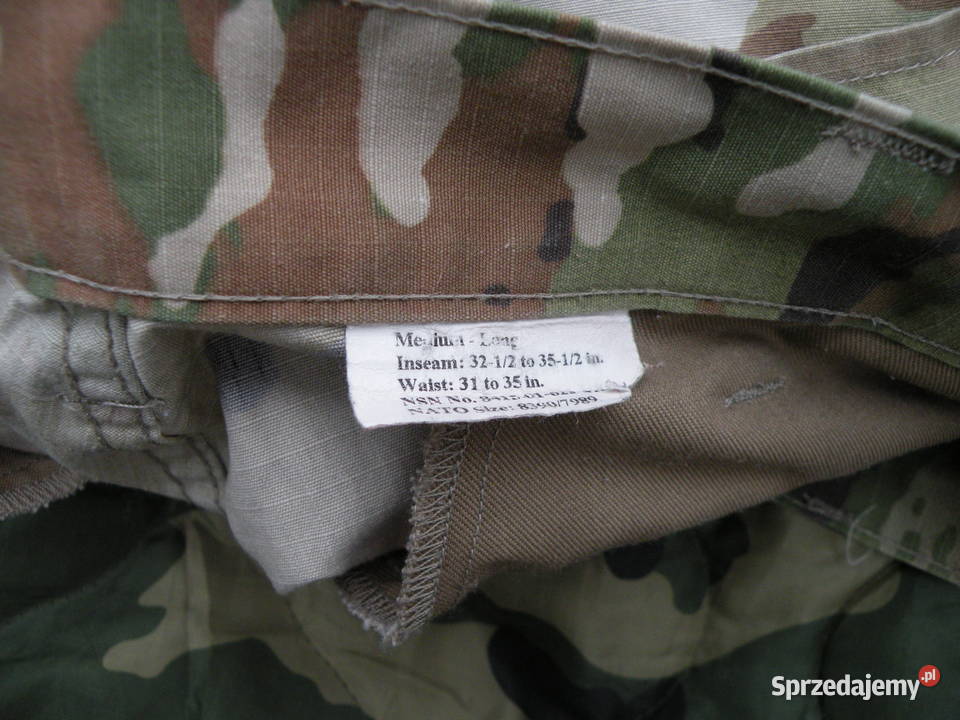 Spodnie ACU multicam ocp medium long joggery dolnośląskie