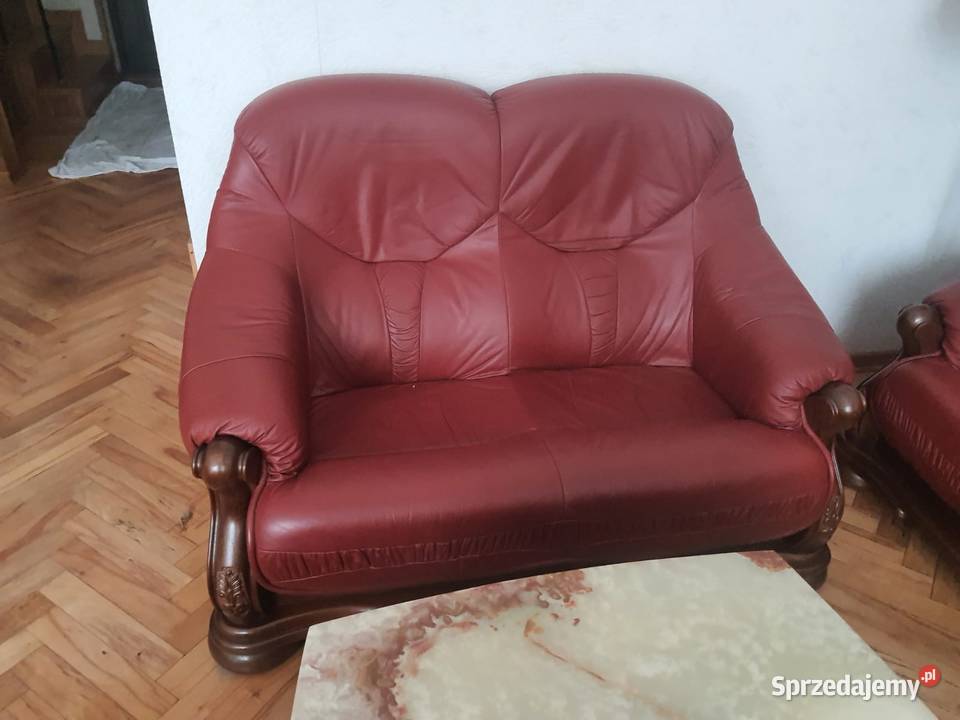 Sprzedam komplet wypoczynkowy skórzany Warszawa