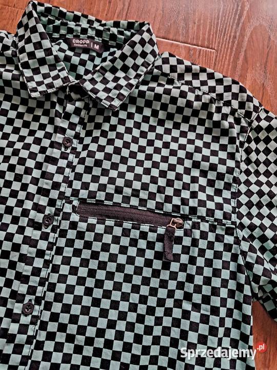 koszula croop w miętowoczarną kratkę w rozmiarze Sandomierz
