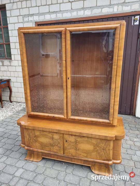 Stara witryna art deco antyk vintage lata prl Raszyn