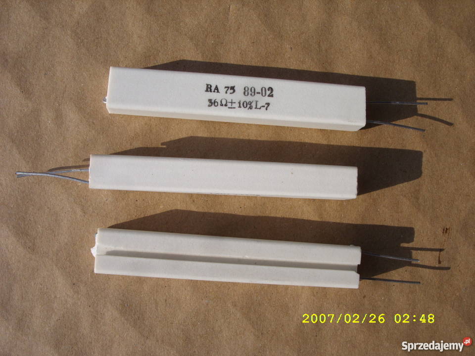 Rezystory drutowe RA 75 6R812RO18R022R36R0470R dolnośląskie Wołów