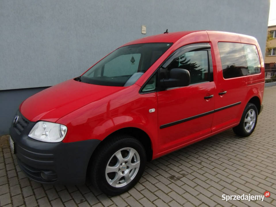 Volkswagen Caddy Benzyna Klima 5 osobowy III 1390cm3 Toruń