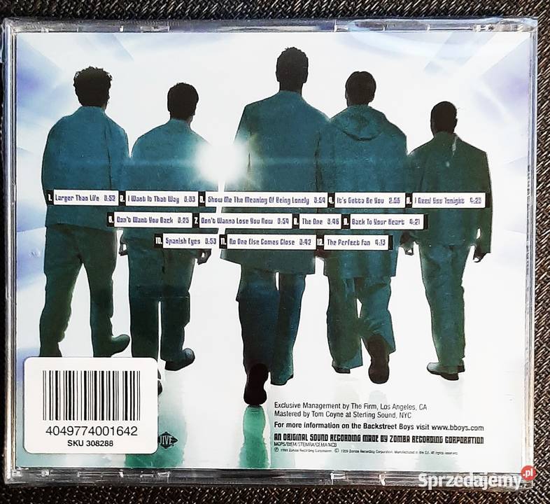 Album CD Zespołu BACK STREET BOYS Album Chorzów