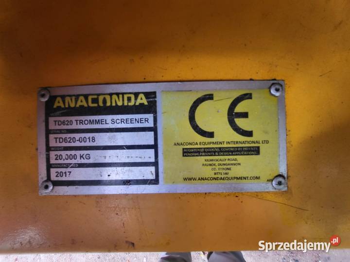 Przesiewacz bębnowy Anaconda TD 620 Zator