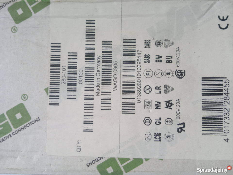 Złączki Wago różne wymiary typ 280101 Dąbrowa Górnicza