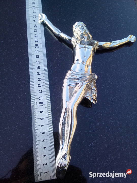 Wizerunek Jezus Chrystus chrom krzyż Strzegowo