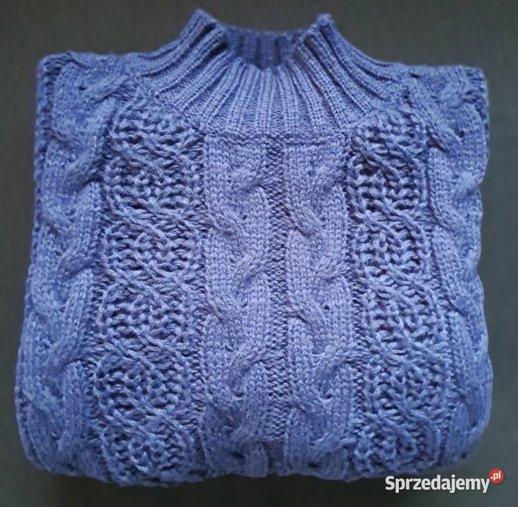 Granatowy sweter dzianinowy rozmiar S Jabłonka sprzedam