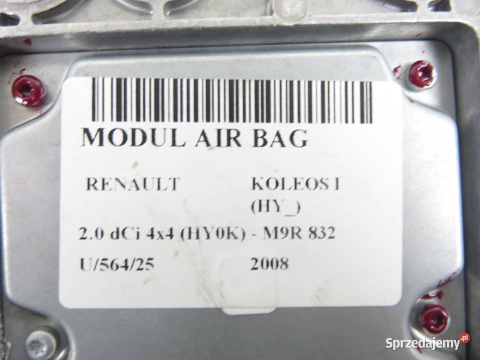 MODUŁ AIRBAG RENAULT KOLEOS I HY 98820JY10A małopolskie